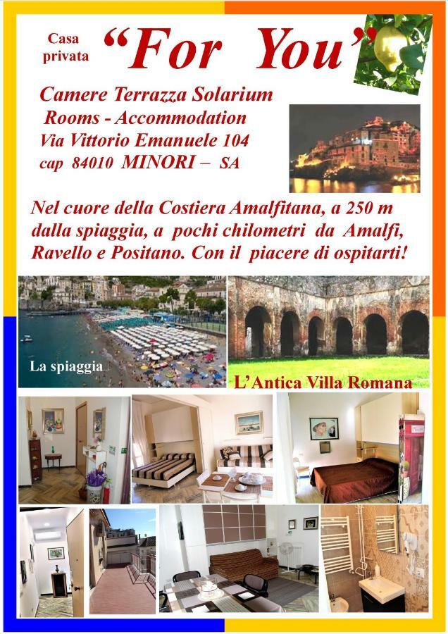 Casa Privata FOR YOU Minori Esterno foto